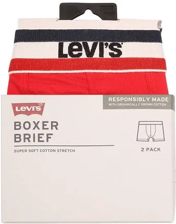 Levi's Boxer-shorts Brief Lot de 2 Rouge Gris 701223908-004 