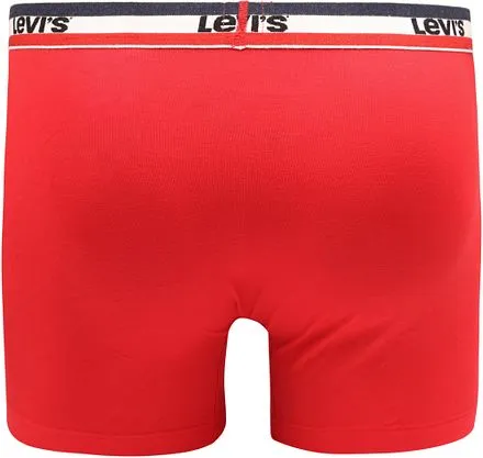 Levi's Boxer-shorts Brief Lot de 2 Rouge Gris 701223908-004 