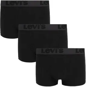 Levi's Boxer-shorts Lot de 3 Noir Uni 905042001-001 commande