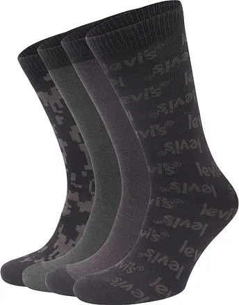 Levi's Boîte cadeau de 4 paires de chaussettes Noir 7012246