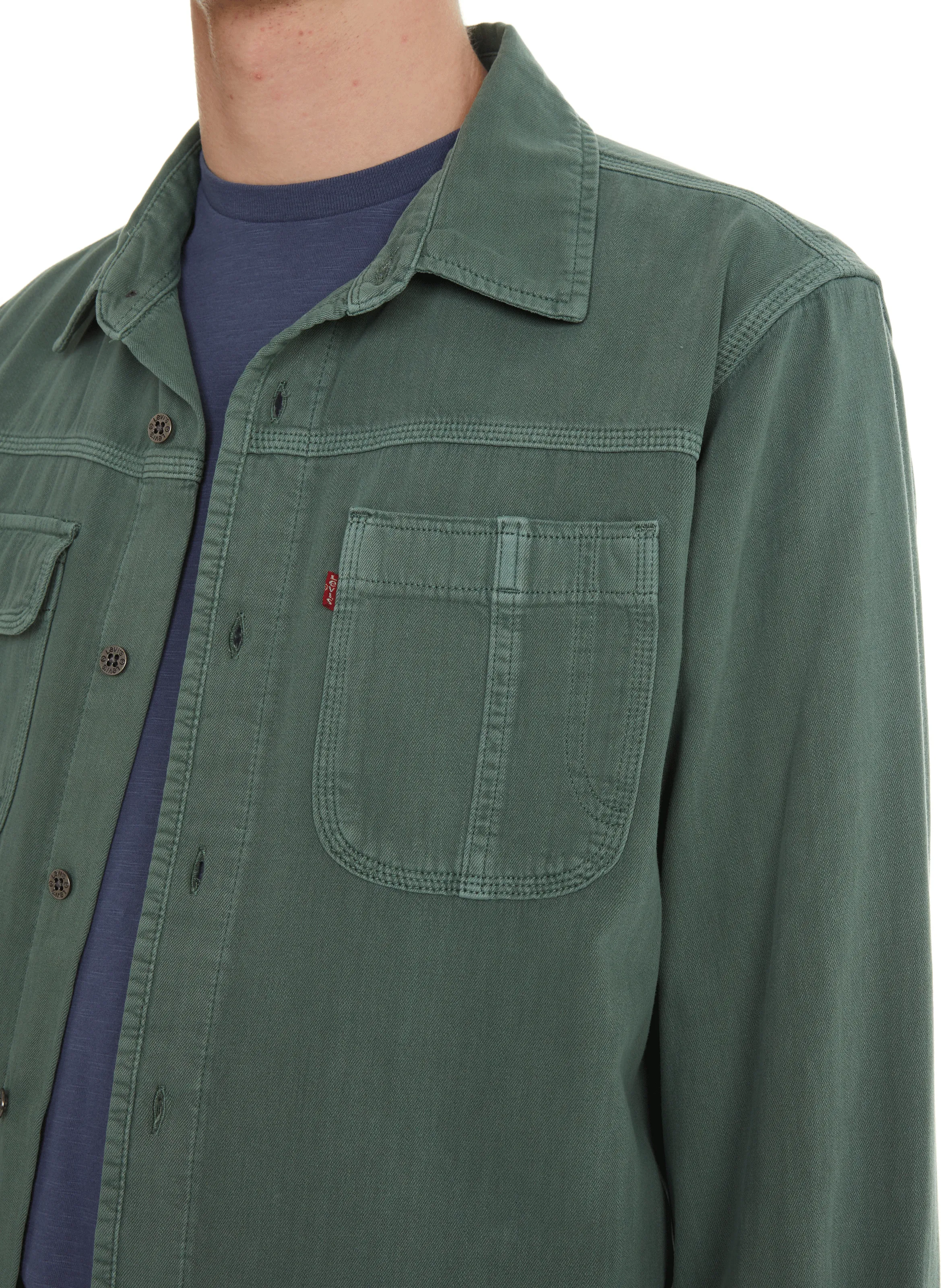 LEVI'S  Chemise en coton  - Vert