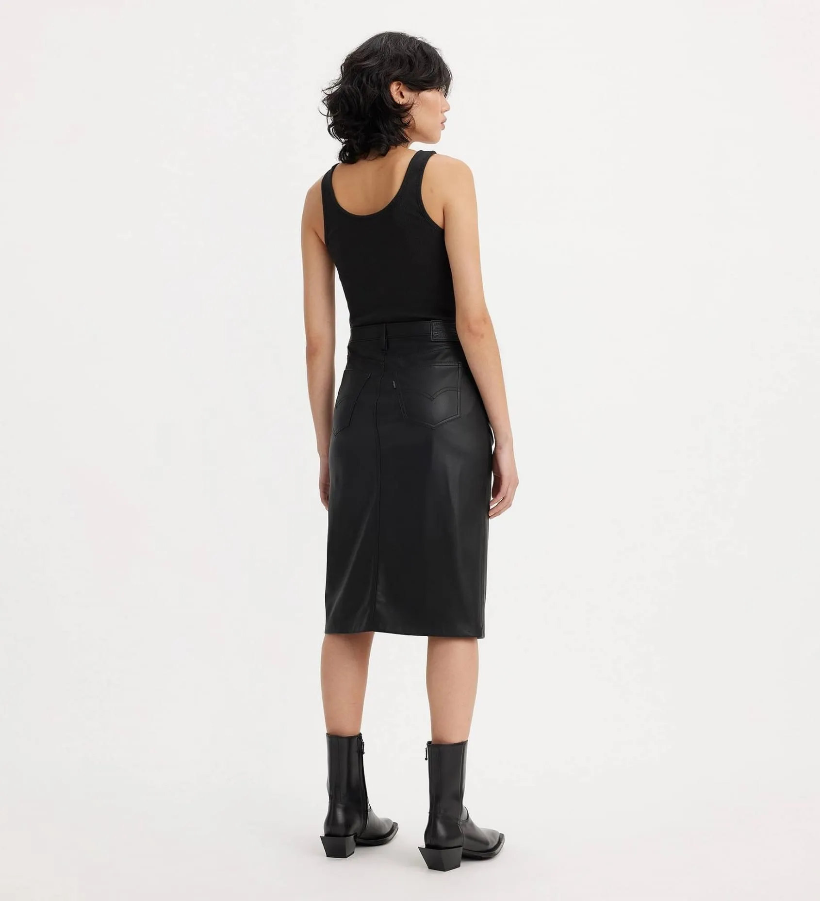 Levi's - Faux Leather Pencil Skirt