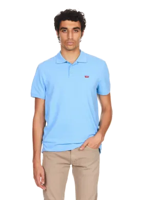 LEVI'S  Polo uni piqué en coton - Bleu