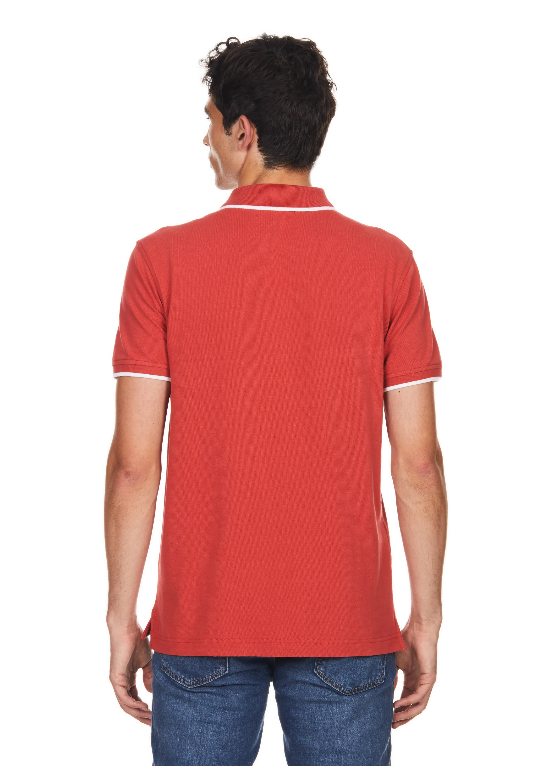 LEVI'S  Polo uni piqué en coton - Rouge