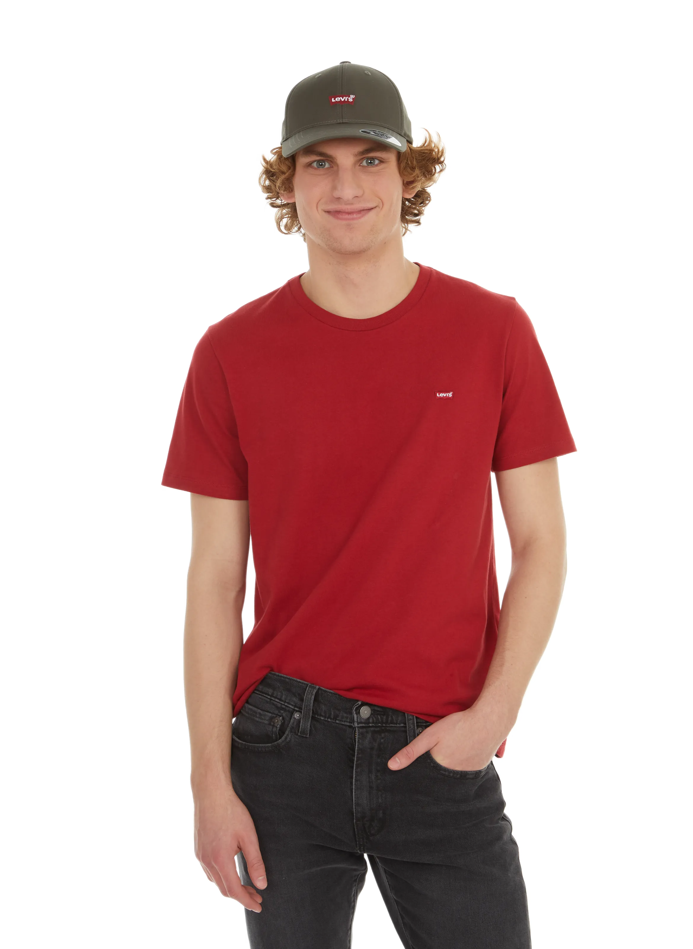 LEVI'S  T-shirt en coton  - Rouge