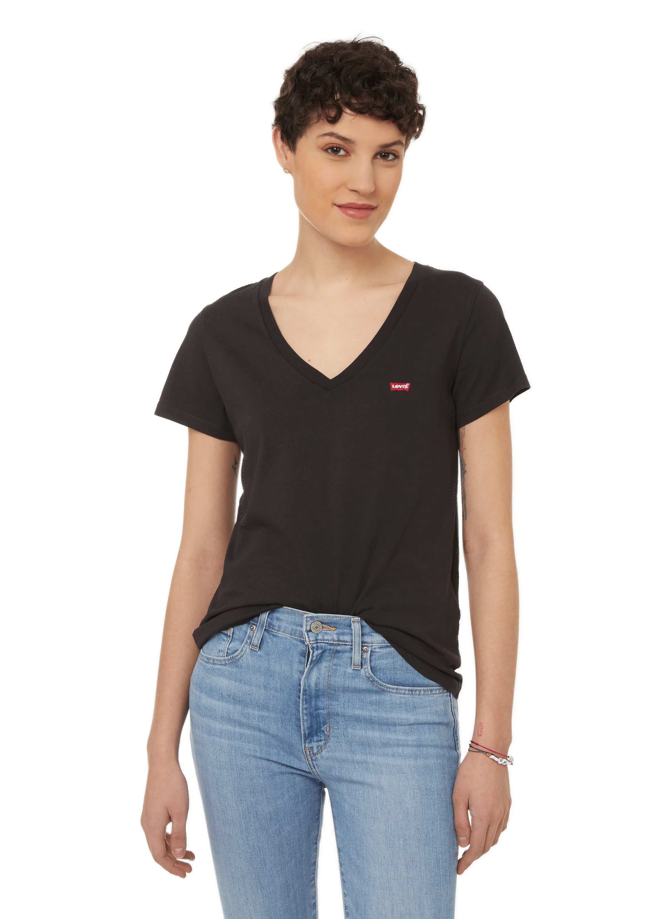 LEVI'S  T-shirt en jersey de coton - Noir