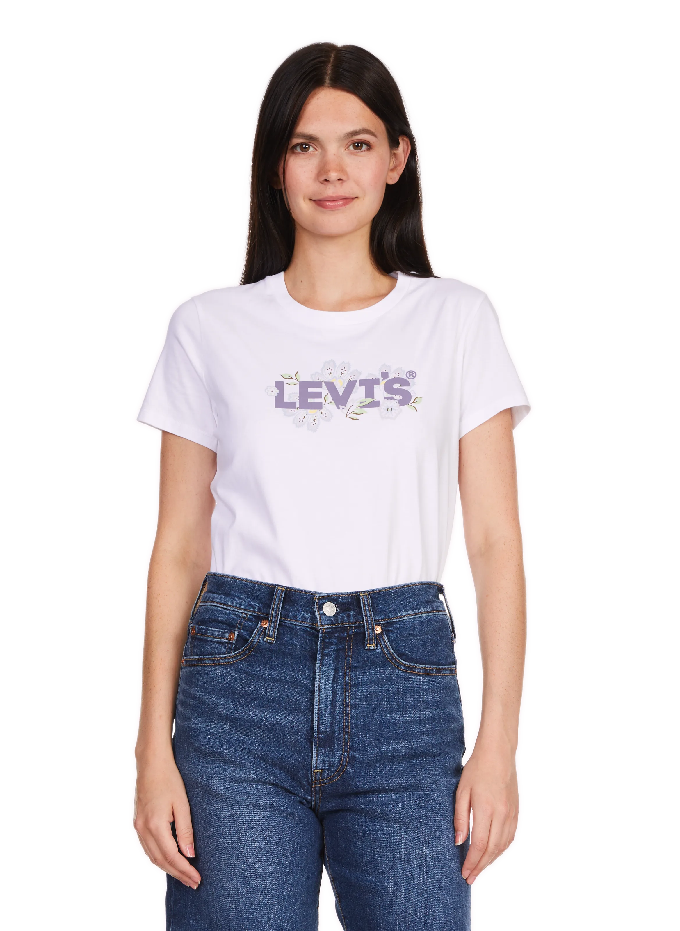 LEVI'S  T-shirt imprimé en coton  - Blanc