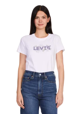 LEVI'S  T-shirt imprimé en coton  - Blanc