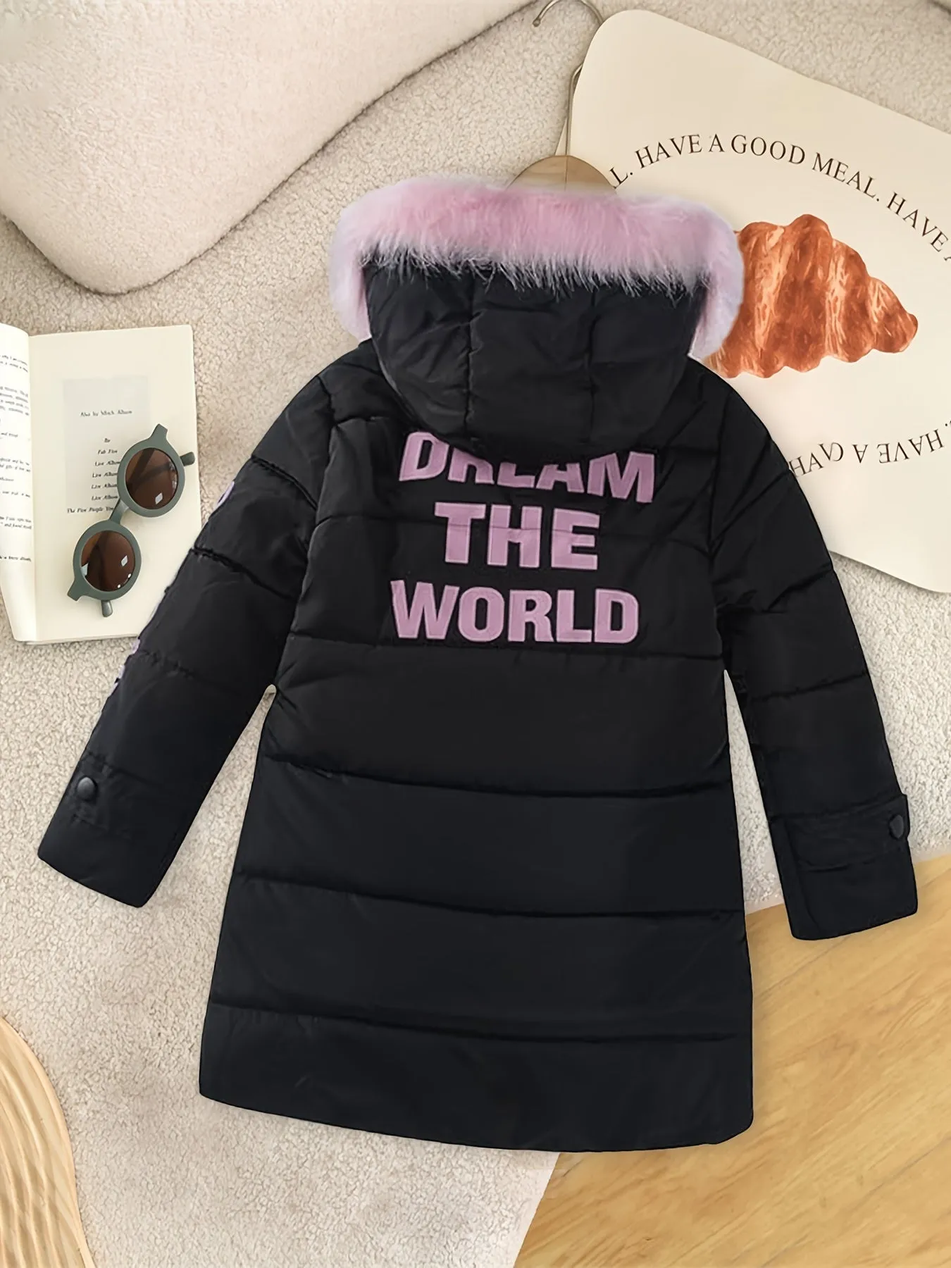 Lily - Parka doublée avec fermeture éclair pour filles