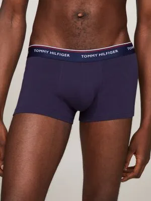 Lot de 3 boxers taille basse en coton stretch | Bleu | Tommy Hilfiger