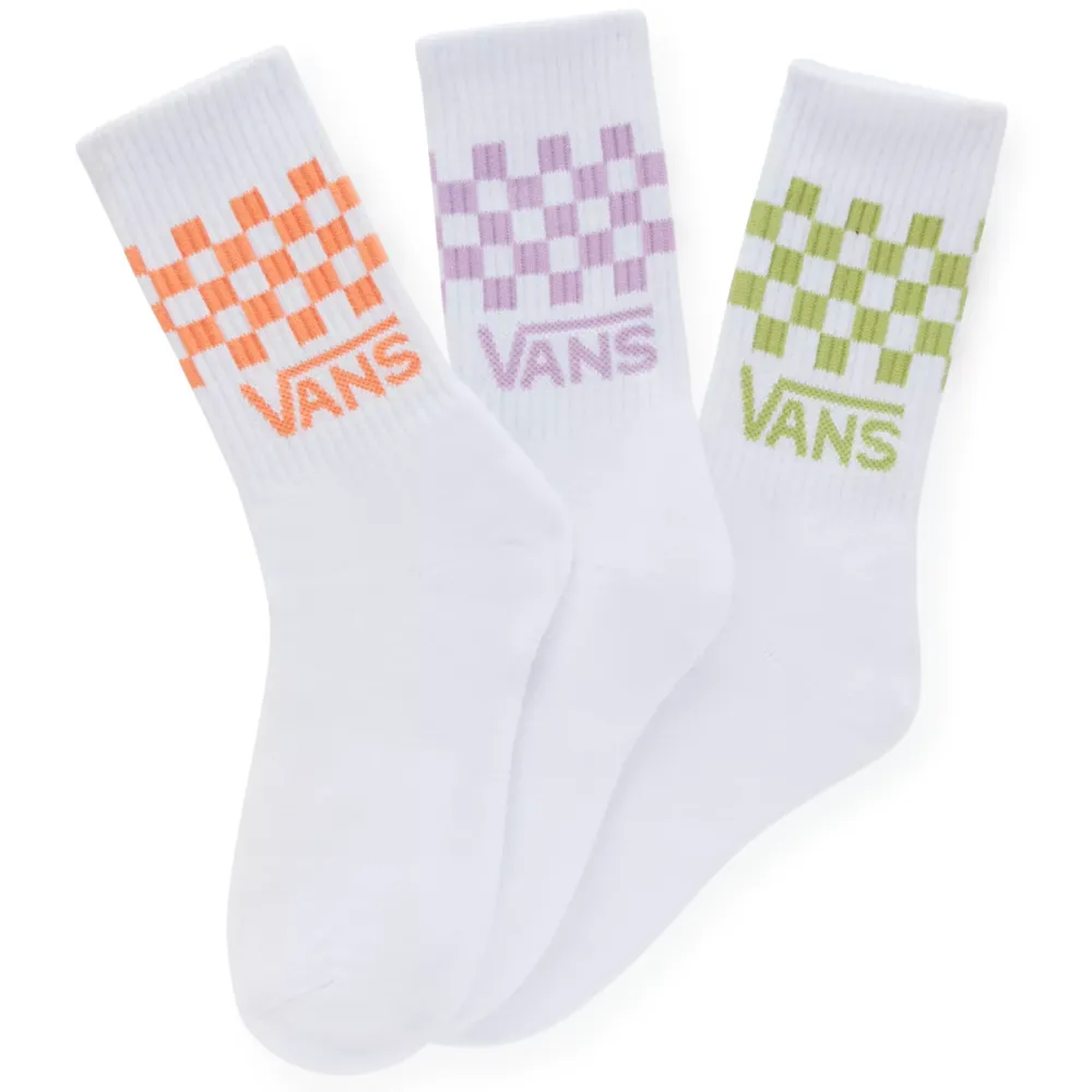 Lot de 3 chaussettes à carreaux classiques pour femmes Leaf Green