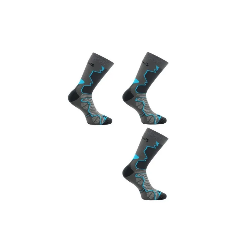 Lot de 3 paires de mi chaussettes Double-Trek pour randonnée