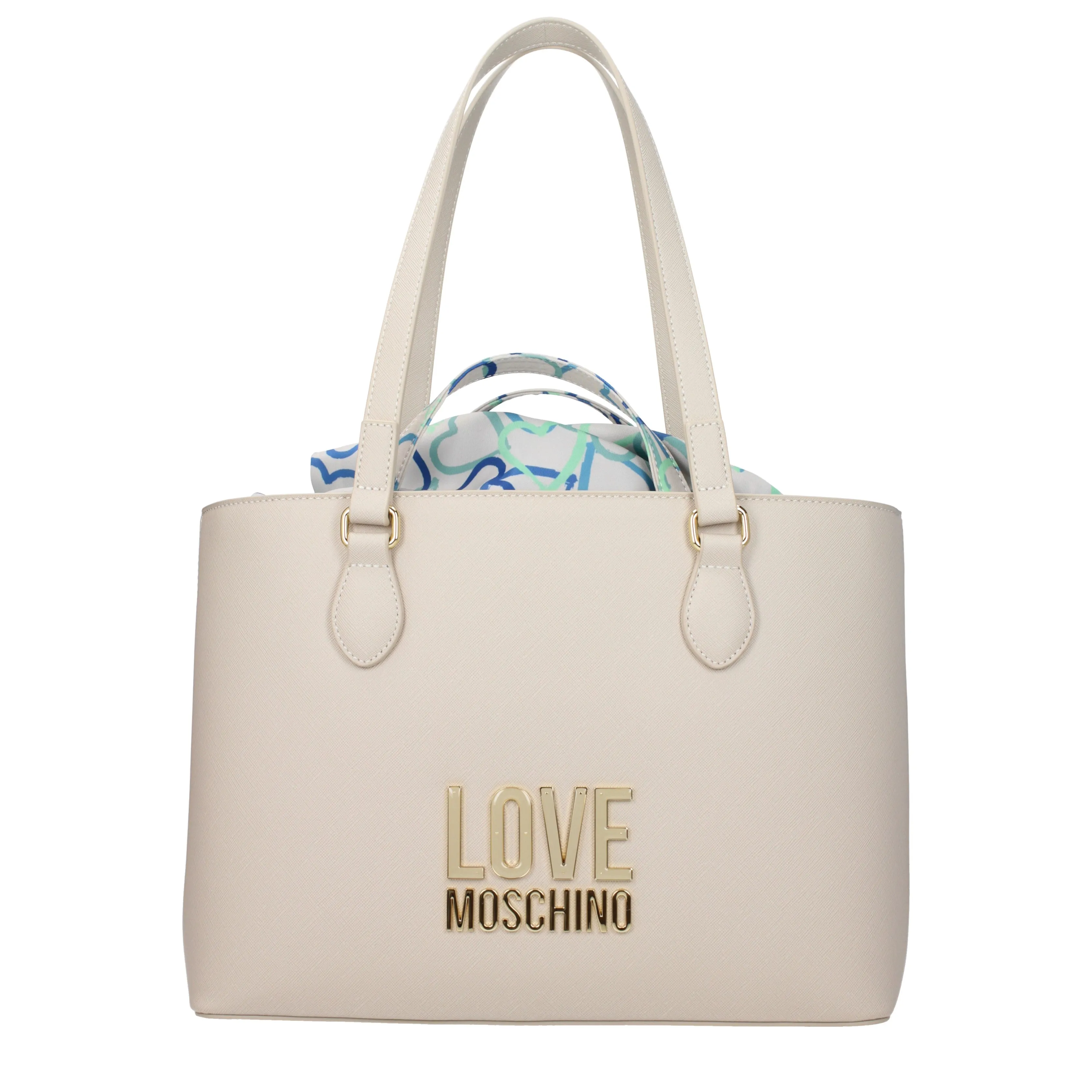 Love Moschino Sacs Sacs Femmes Polyuréthane Beige / Ivory