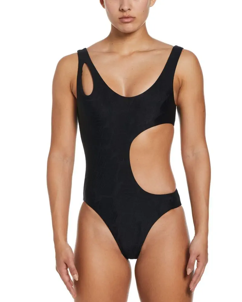 Maillot de bain 1 pièce Nike Swim Noir pour femme