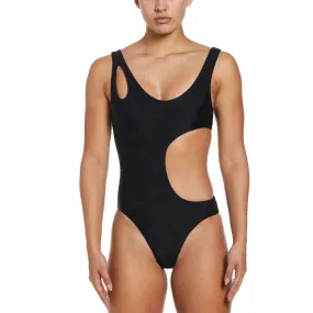 Maillot de bain 1 pièce Nike Swim Noir pour femme