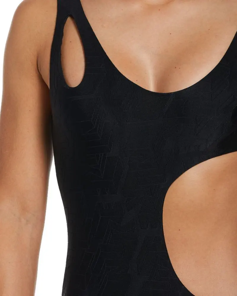 Maillot de bain 1 pièce Nike Swim Noir pour femme