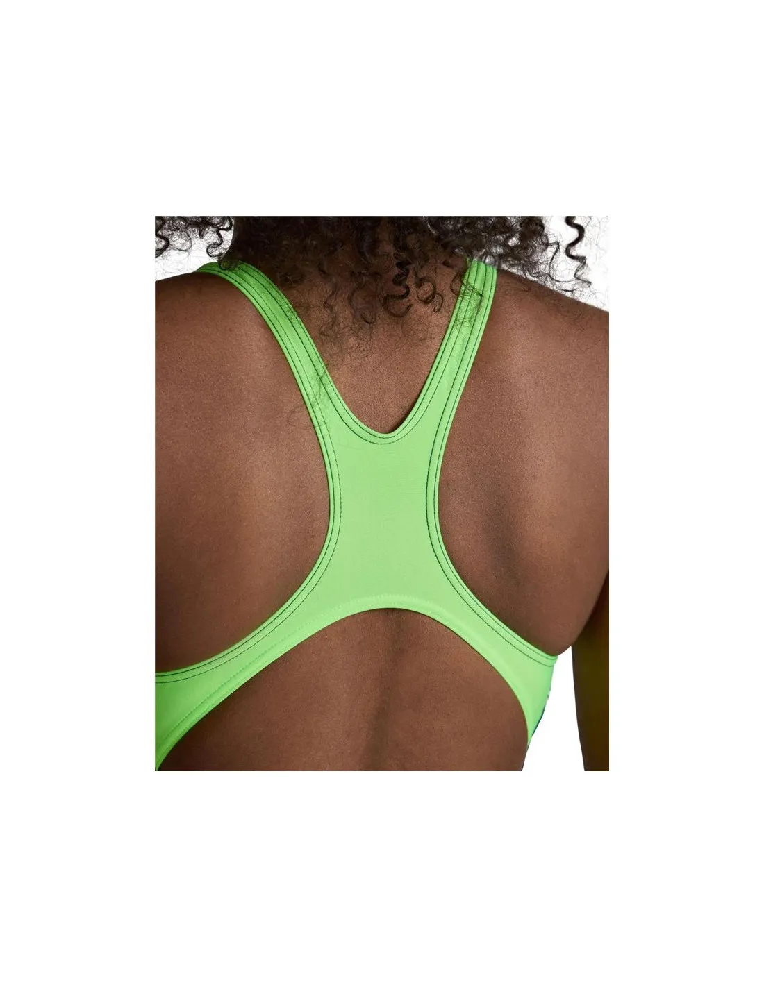 Maillot de bain Arena Swim Pro Back Graphic Navy/Soft Green Femmes