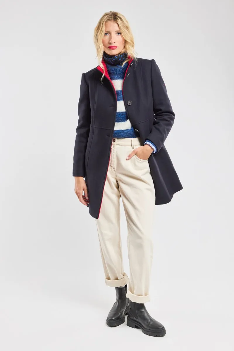 Manteau bi-colore - laine