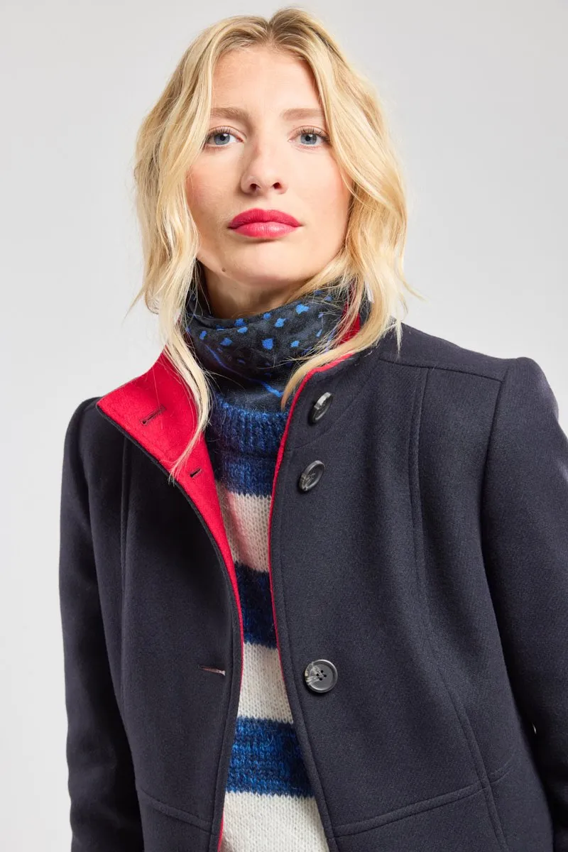 Manteau bi-colore - laine