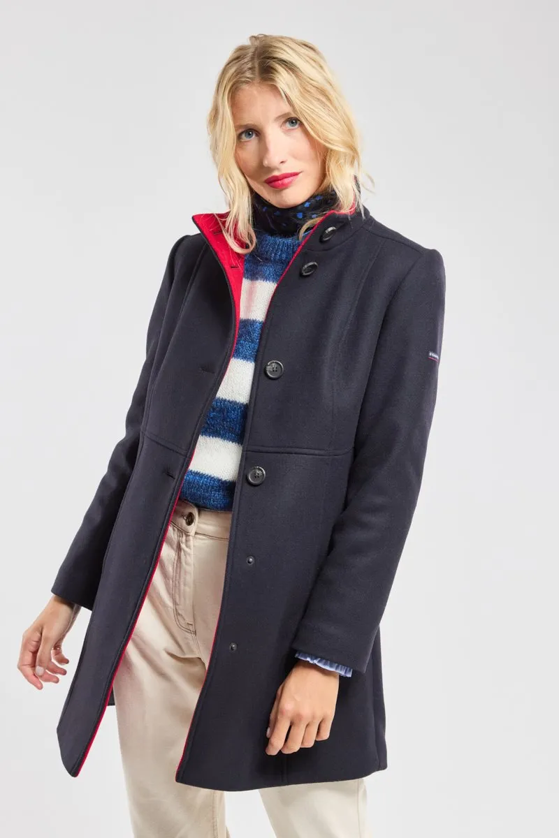 Manteau bi-colore - laine