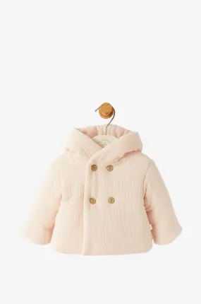 Manteau bébé ouaté en gaze de coton bio