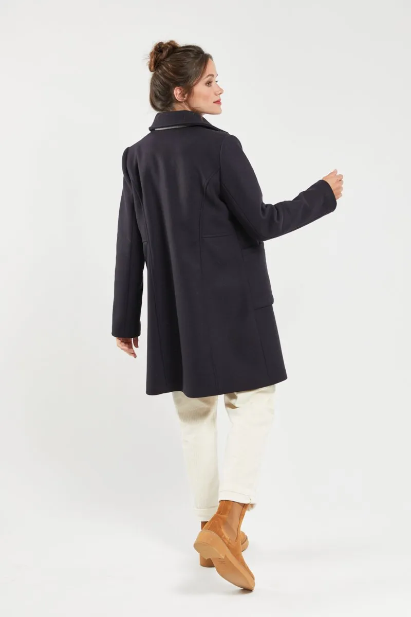 Manteau droit - laine