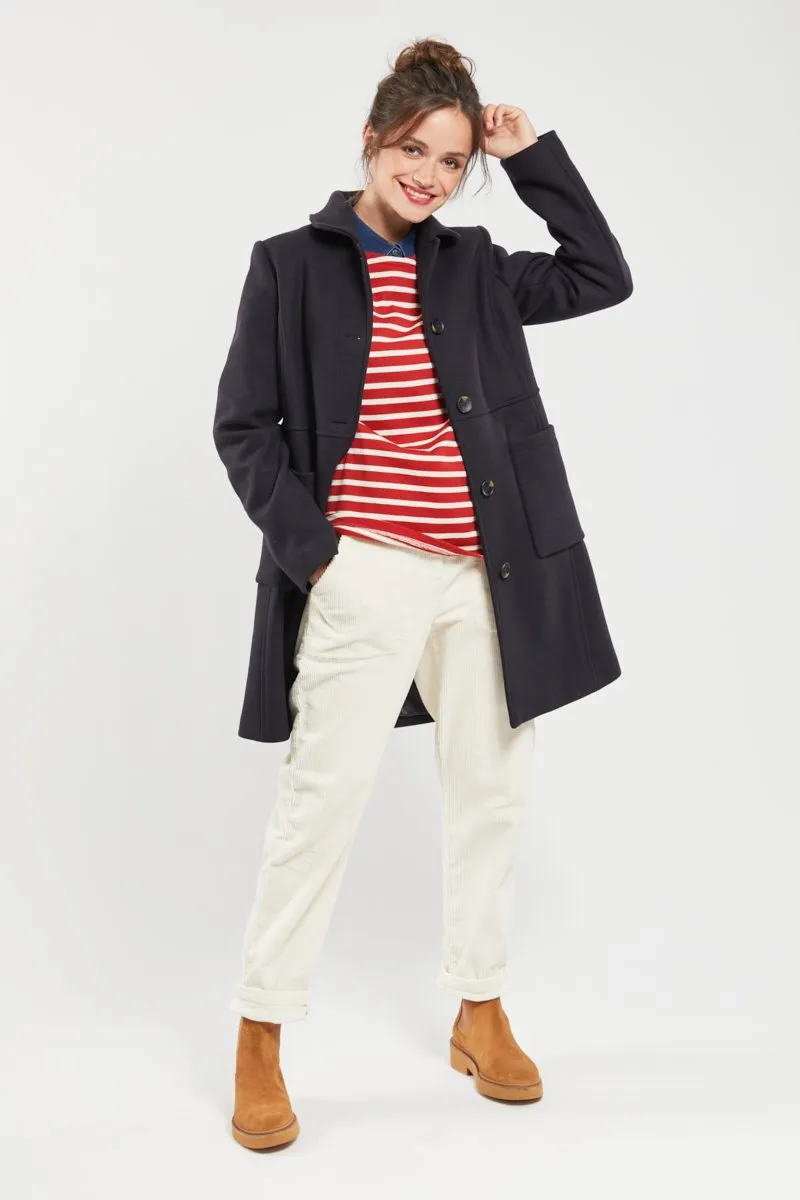 Manteau droit - laine