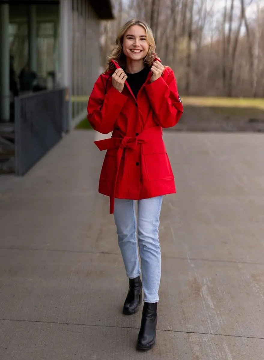 Manteau imperméable urbain | Rouge