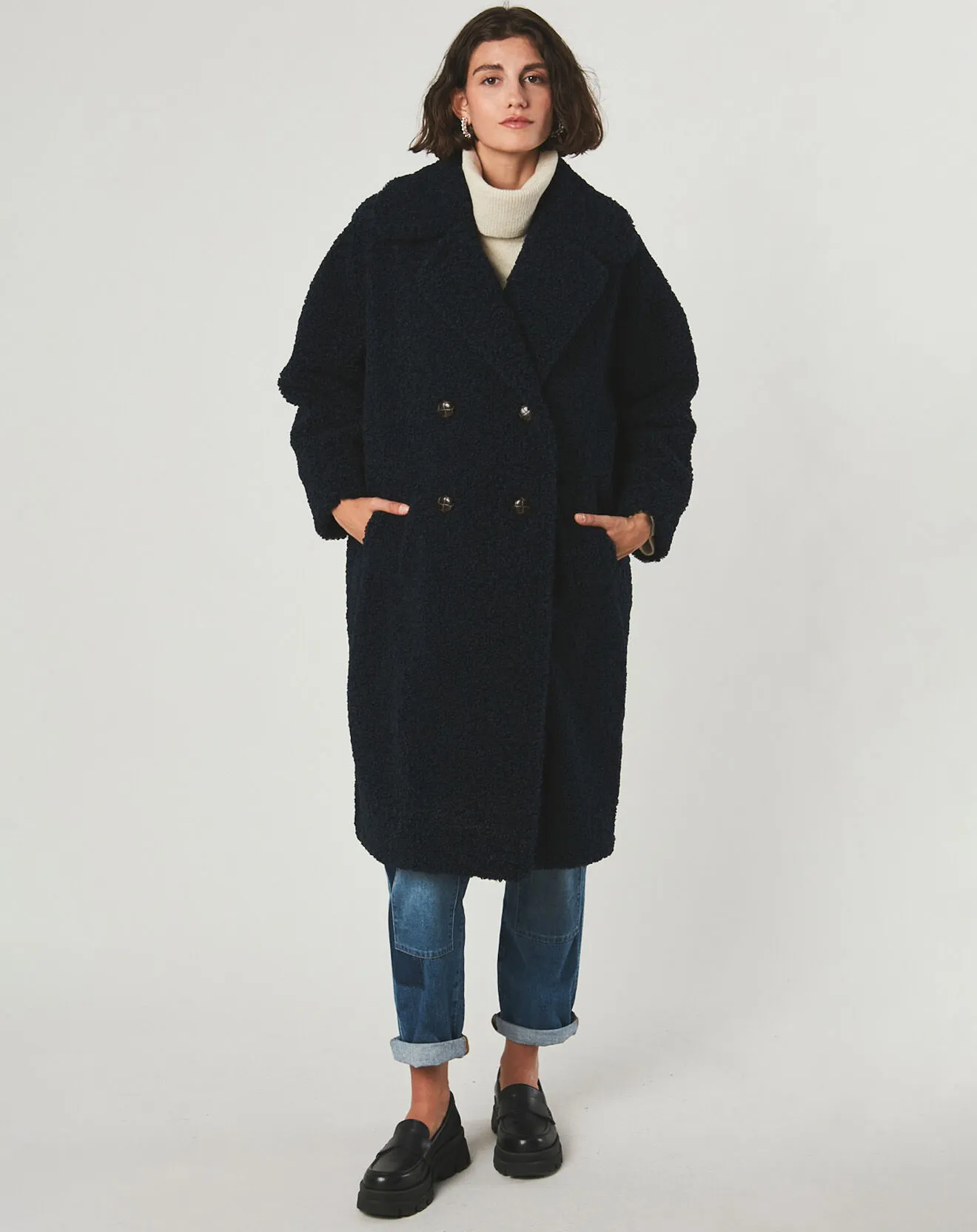 Manteau Loose Melissa marine