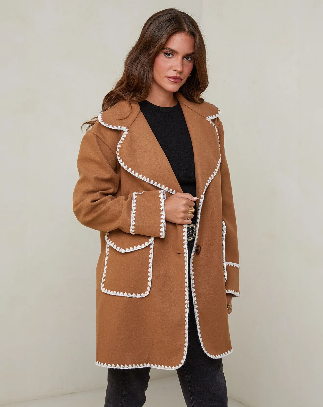 Manteau Zoé camel