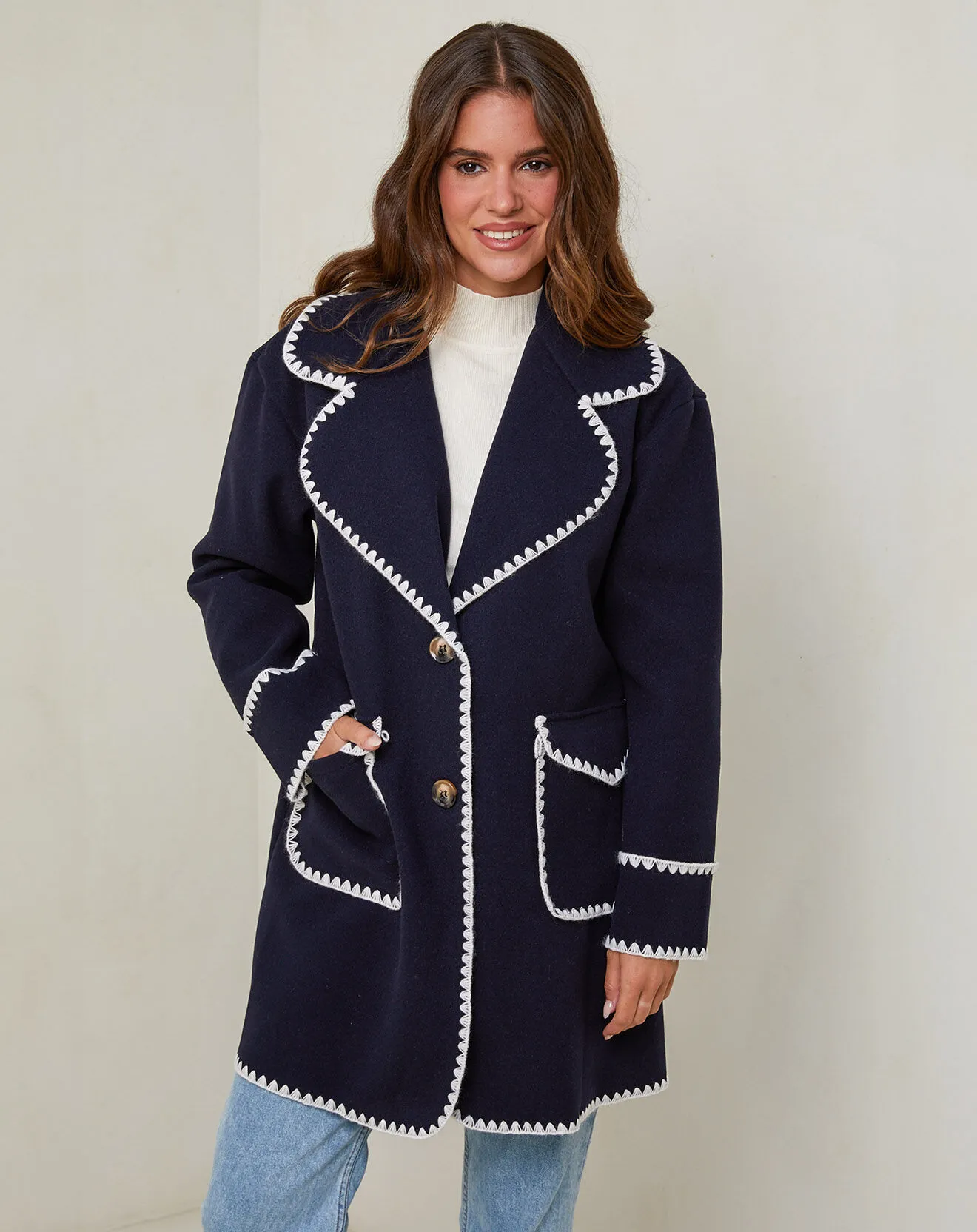 Manteau Zoé marine