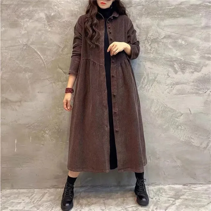 Manteau à Boutons pour Femmes