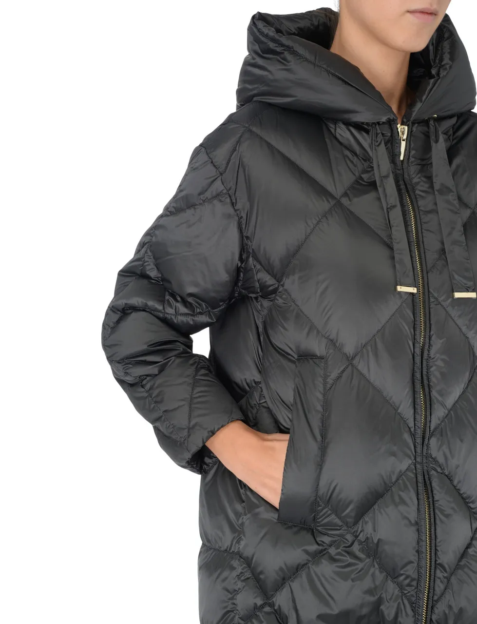 Max Mara Parka Le Cube Trefe imperméable noir