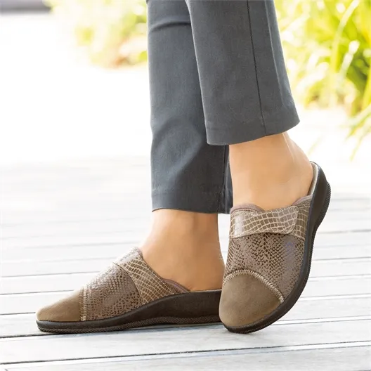 Mules Manae taupe ou bordeaux