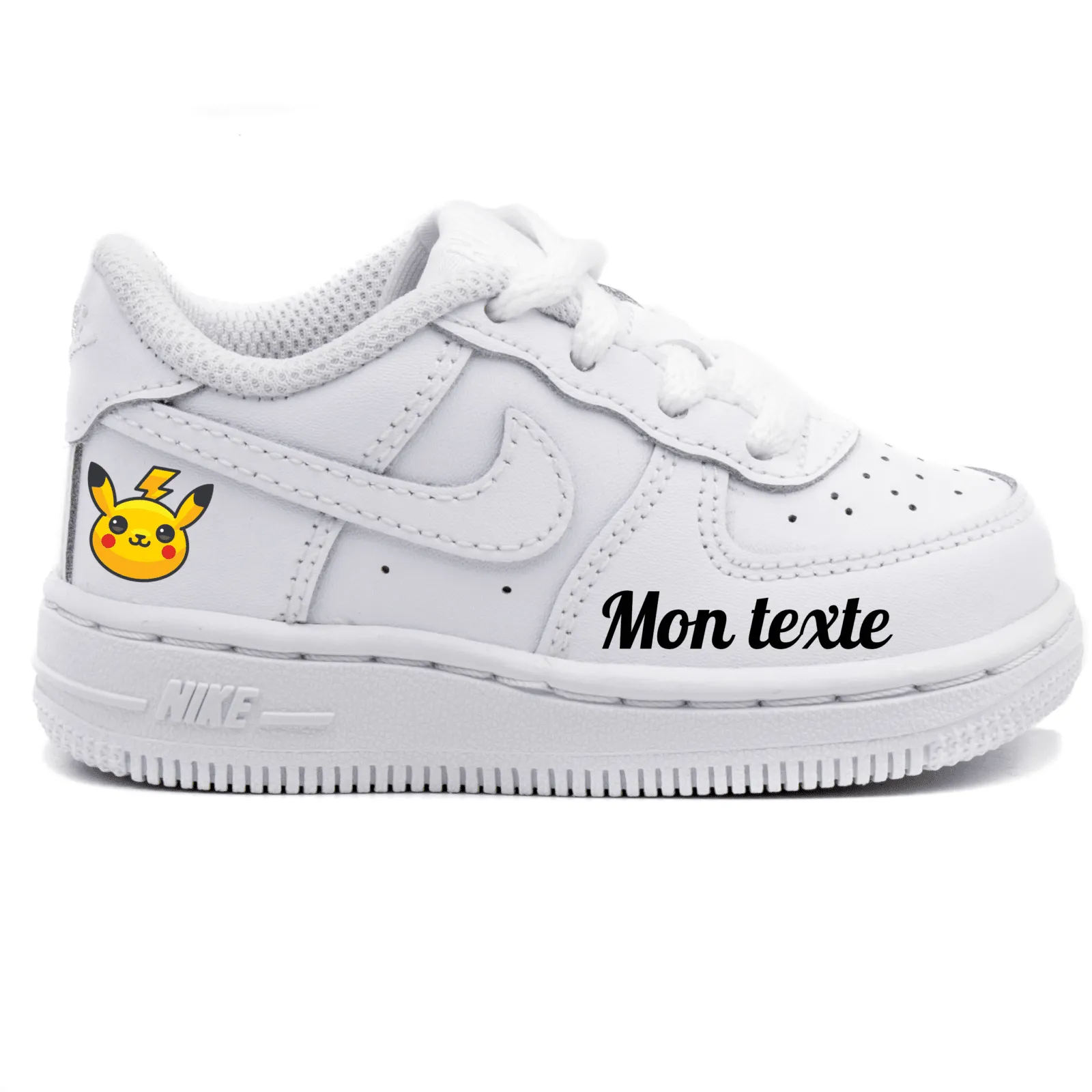 Nike Air Force 1 Blanche Sticker Pikachu - Shoozy