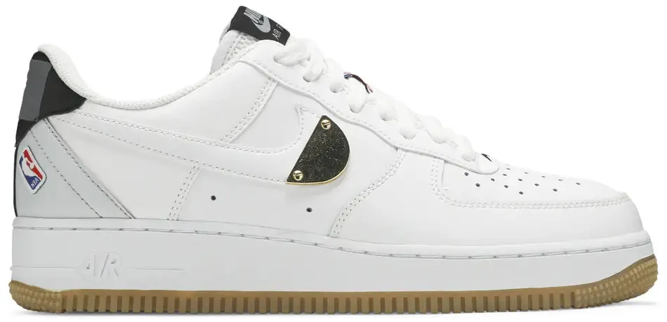 Nike Air Force 1 Low NBA White Grey Gum