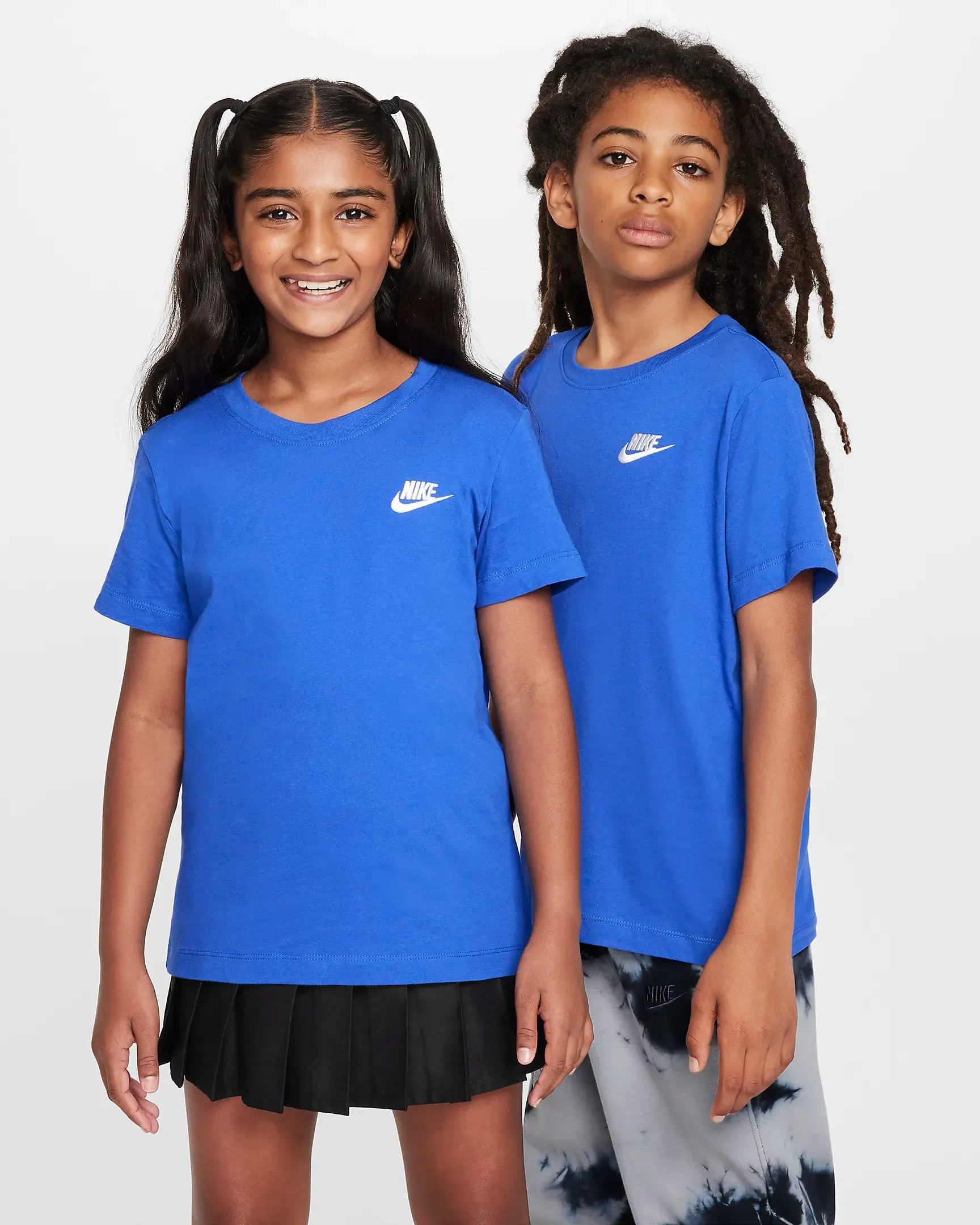 Nike tee-shirt enfant Royal blue logo Futura