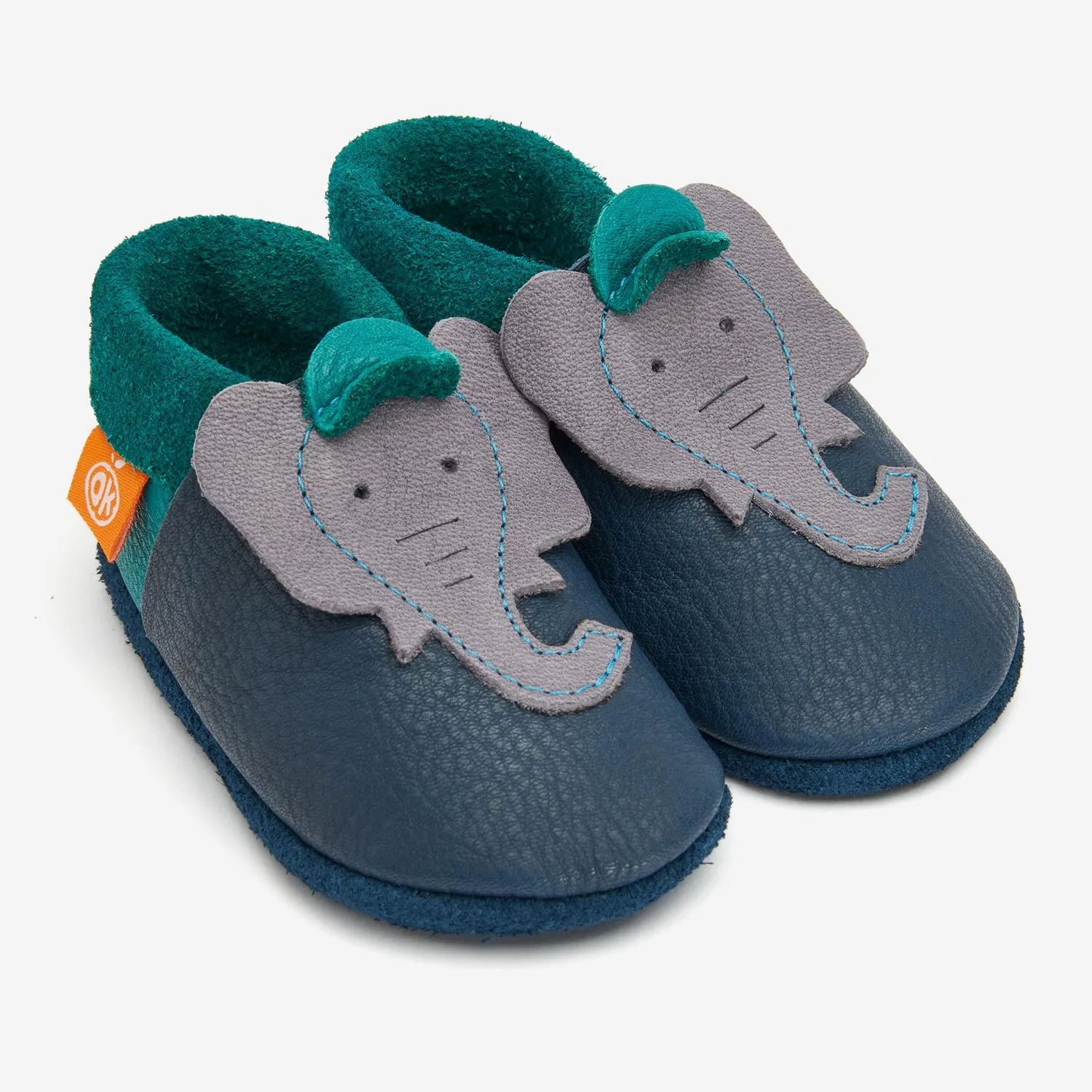 Orangenkinder Chaussons léphant