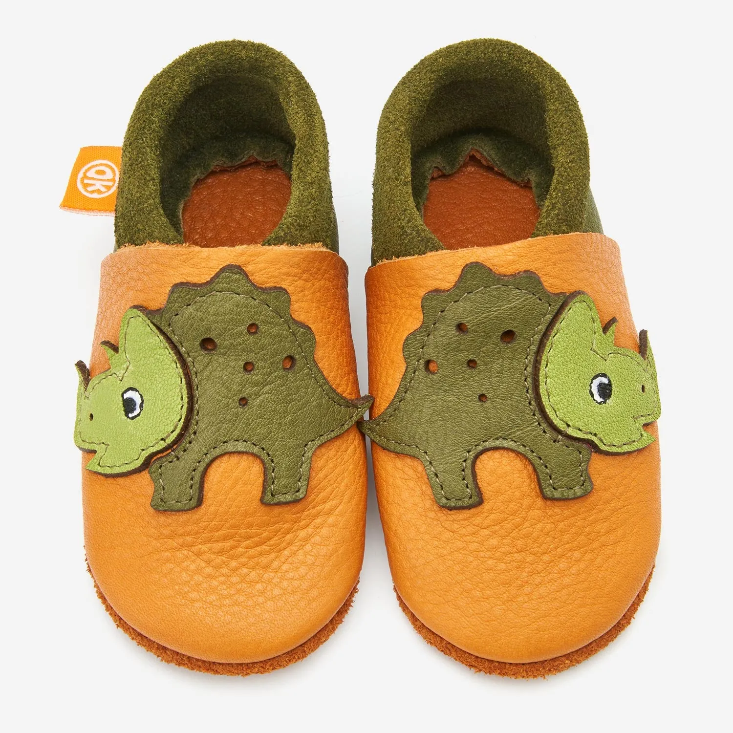 Orangenkinder Chaussons Tricératops