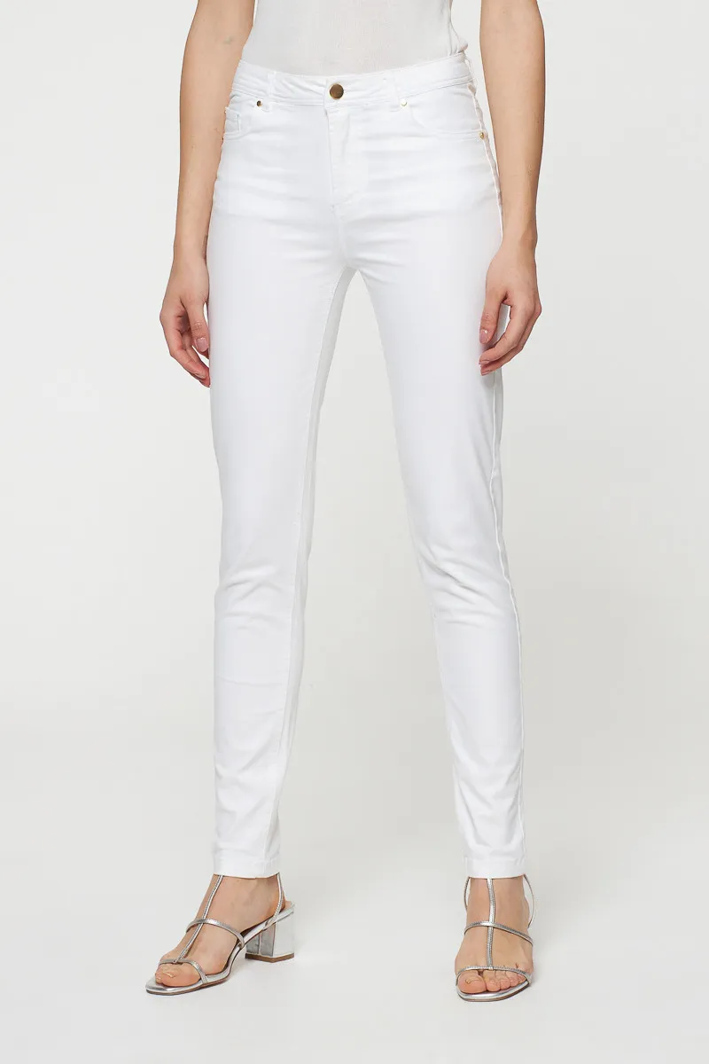 Pantalon blanc - slim taille haute - Best Mountain