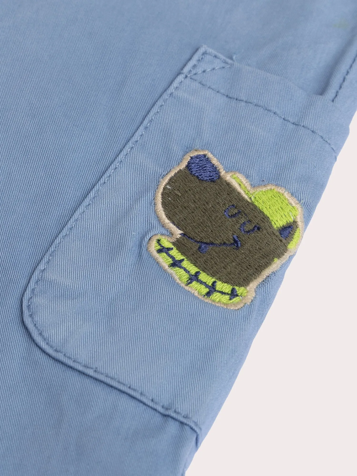 Pantalon bleu à animation chien pour bébé garçon