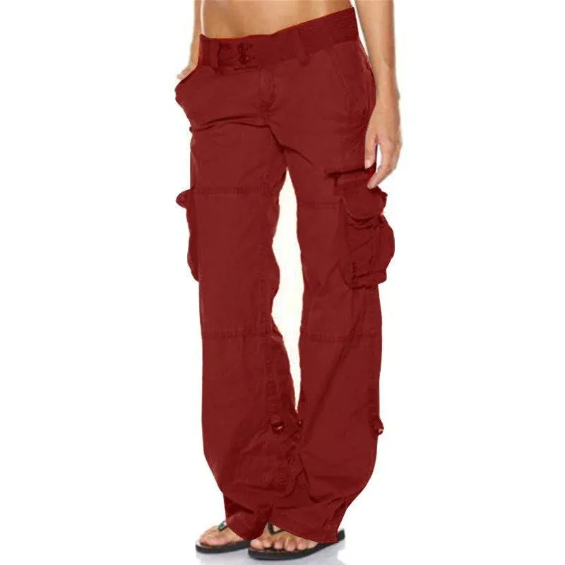 Pantalon cargo pour femmes avec poches