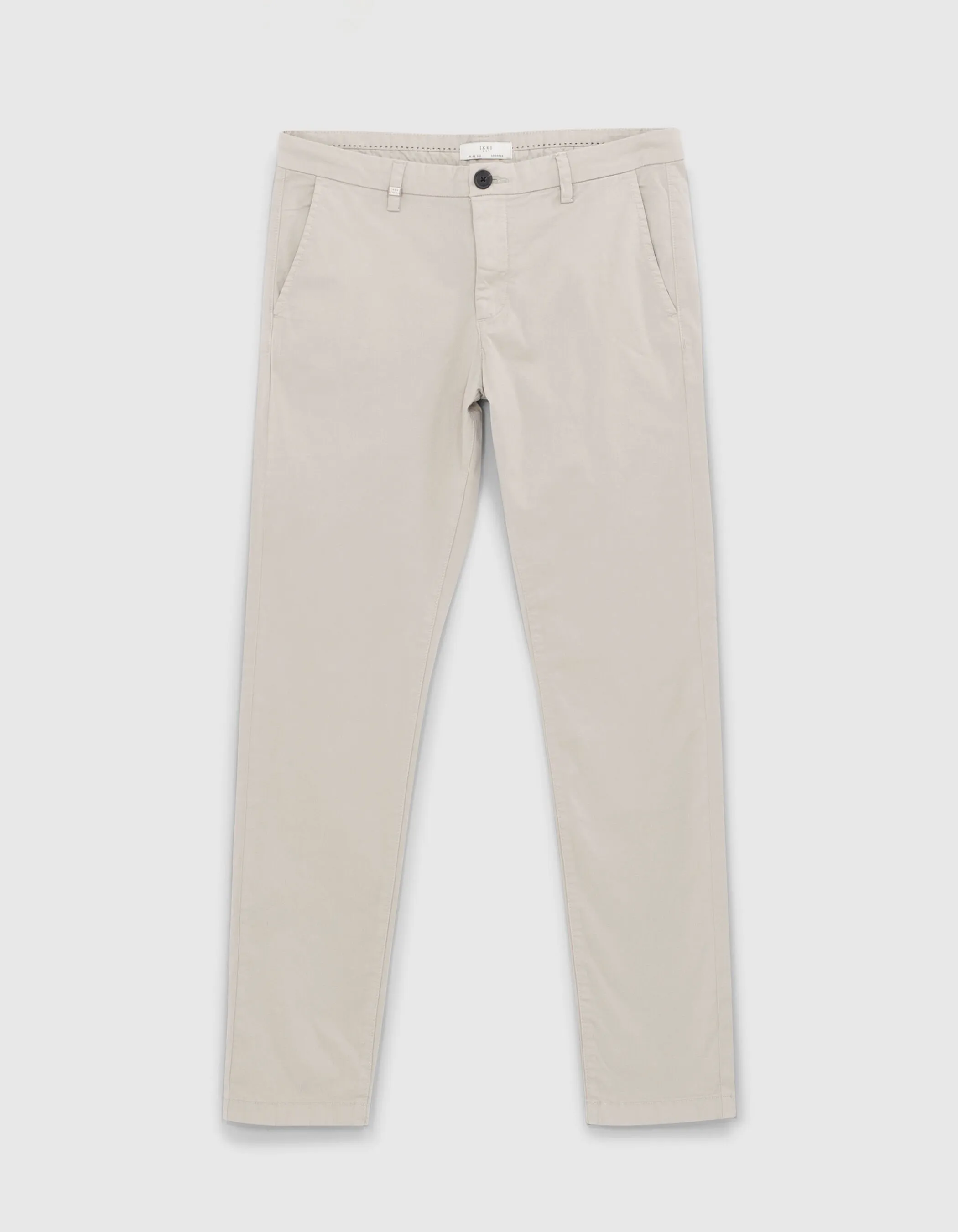 Pantalon chino SLIM mastic Homme