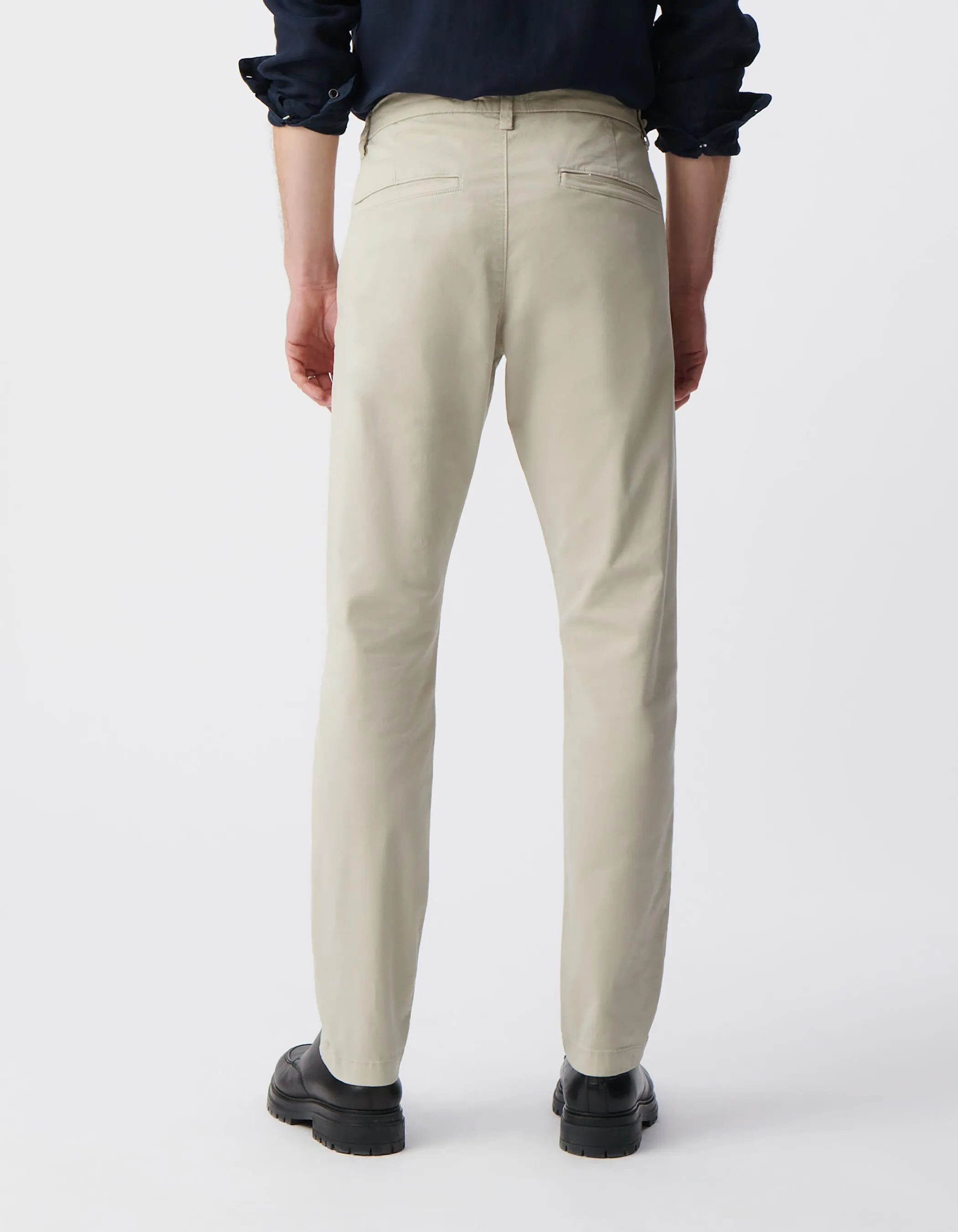 Pantalon chino SLIM mastic Homme