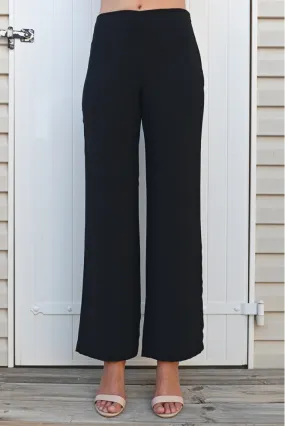 PANTALON CRÊPE NOIR HABILLÉ