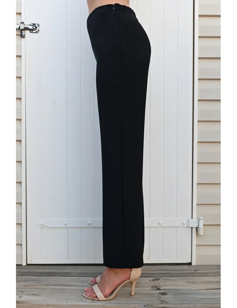 PANTALON CRÊPE NOIR HABILLÉ