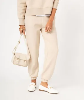 pantalon de jogging en molleton femme beige pantalons