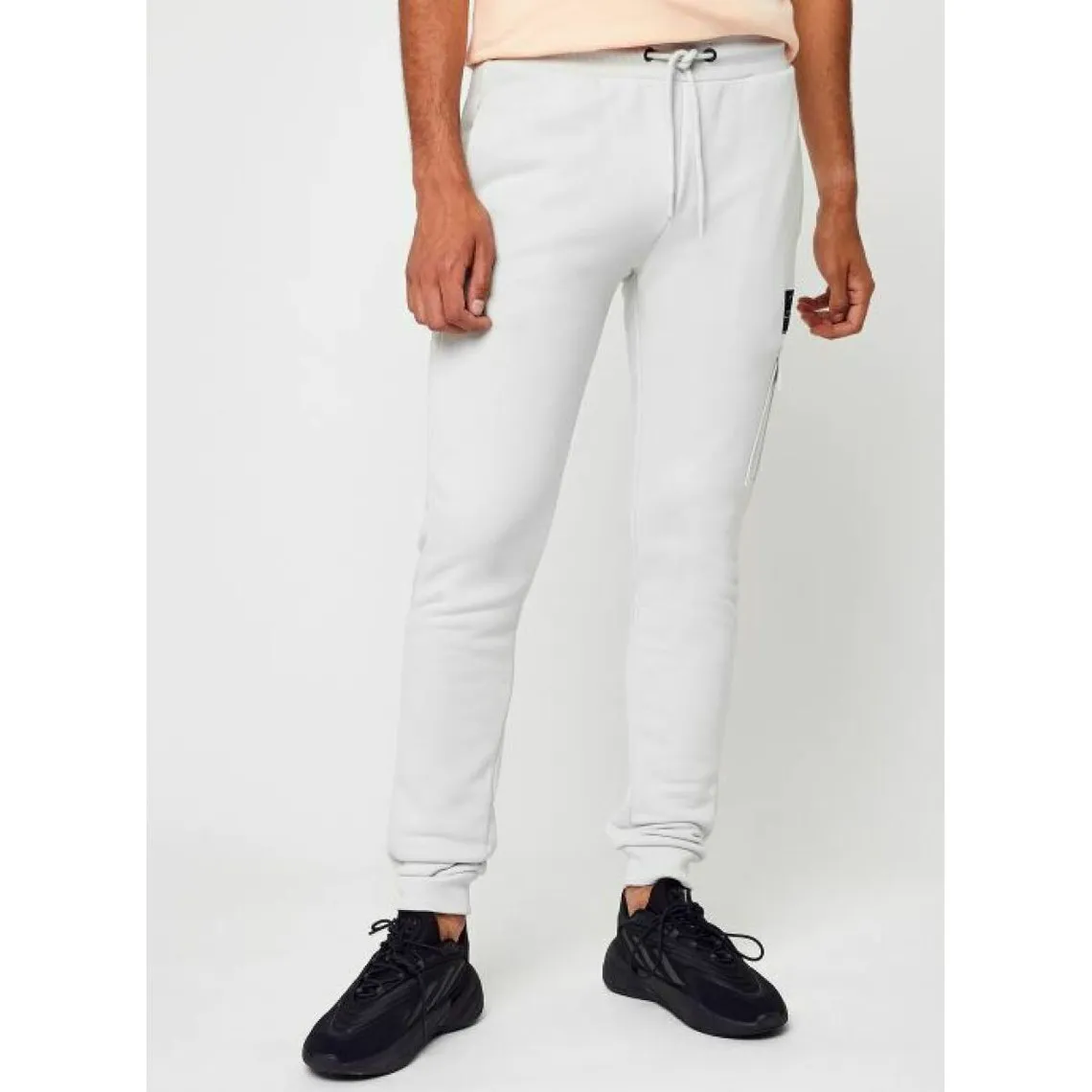 Pantalon de jogging homme METATRON gris clair en coton Ellesse prêt-à-porter - Pantalon Homme sur MenCorner