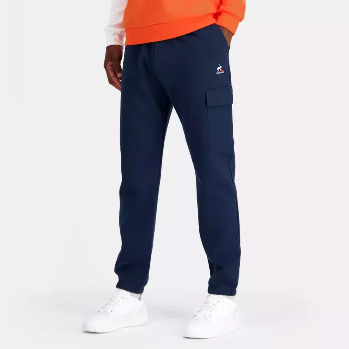 Pantalon Homme SAISON 2 Loose N°1 M Bleu en coton Le coq sportif - Pantalon Homme sur MenCorner