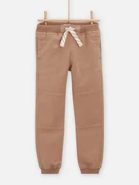 Pantalon marron clair pour garçon